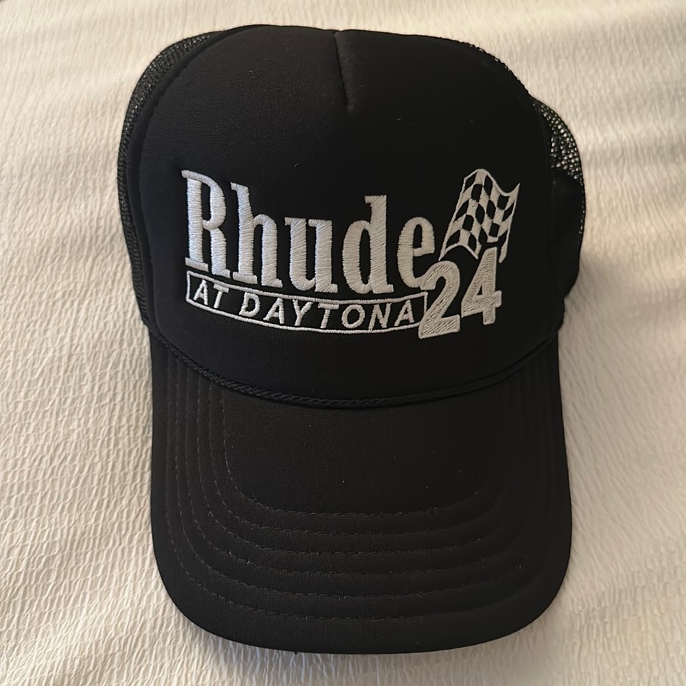 Black RHUDE trucker hat